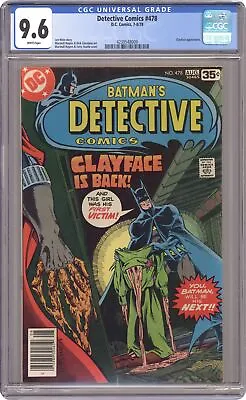 Buy Detective Comics #478 CGC 9.6 1978 4239548009 • 90.88£