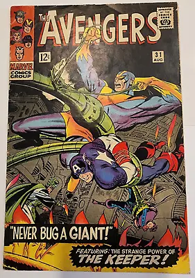 Buy THE AVENGERS #31 Never Bug A Giant & Intro The Keeper Silver Age 1966 (4.0) VG • 13.41£