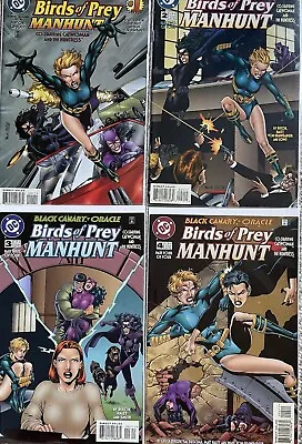 Buy Birds Of Prey: Manhunt #1 2 3 4 Complete DC 1997 NM 9.4 Black Canary Oracle • 19£