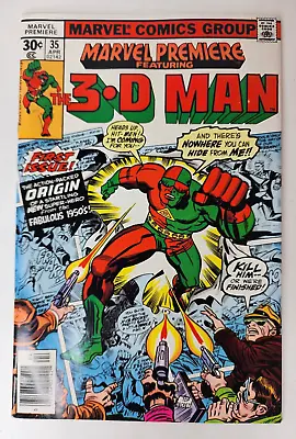 Buy Marvel Premiere Featuring 3D Man #35 (1977 Marvel Comics) Newsstand • 11.83£