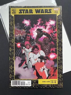 Buy Star Wars #34 Vol 2 40th Anniversary Variant - Marvel Comics - J Aaron • 9.95£