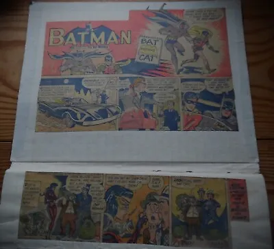 Buy Batman Dallies Newspaper Comic Strip Scrapbook 1966/67 (one Off) • 5£