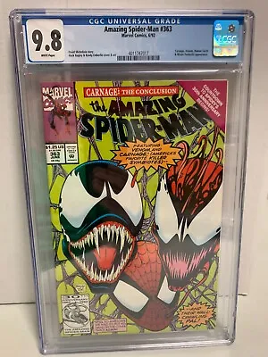 Buy Amazing Spider-man #363 CGC 9.8 - Marvel - Carnage! • 71.92£