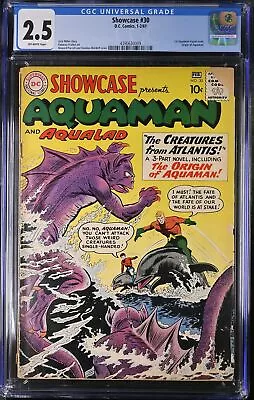 Buy Showcase #30 CGC GD+ 2.5 Off White 1st Aquaman Tryout Issue! Aqualad!  • 226.25£