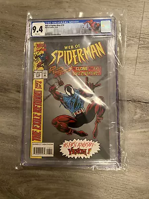 Buy 1994 Marvel Web Of Spider-Man 118 - Scarlet Spider - KEY WHITE Pages CGC 9.4 • 94.96£