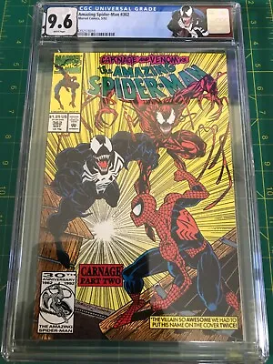Buy Amazing Spider-Man #362 CGC 9.6 WP Carnage Venom App Custom Label Bagley • 55.97£