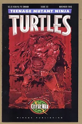 Buy Teenage Mutant Ninja Turtles 53 (VF+) City At War 1st Full App KARAI 1992 X662 • 15.83£