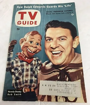 Buy Rare June 25-july 1,1954 Tv Guide Magazine W/ Howdy Doody Free Shipping! • 199.87£