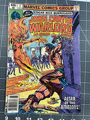 Buy Marvel Comics John Carter Warlord Of Mars Annual Issue No. 3 1979 Fine • 1.97£