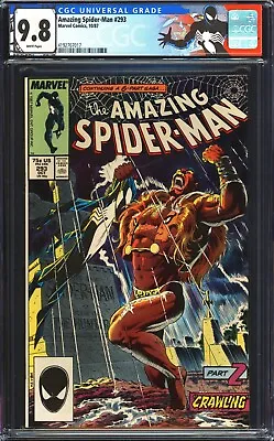 Buy Amazing Spider-man #293 CGC 9.8 NM/MT Custom Label! Kraven's Last Hunt 1987 • 156.88£