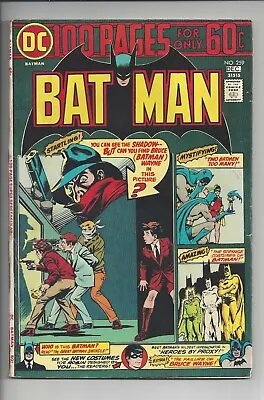 Buy Batman #259 F (6.0) 1975 - 100 Page Featuring The Shadow • 19.77£