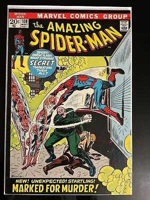 Buy AMAZING SPIDER-MAN #108 Marvel Comics 1972 1st Appearance Sha Shan F/VF Bronze • 36.18£