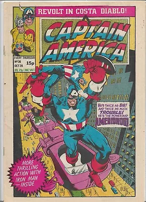 Buy Captain America #36 Weekly VG (1981) Marvel Comics UK • 10£