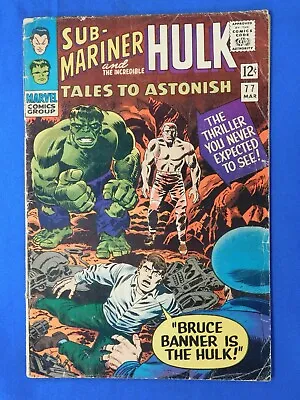 Buy Vintage Marvel Comics Tales To Astonish Sub-Mariner & Hulk #77 • 7.87£
