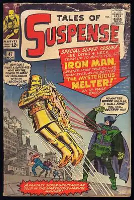 Buy Tales Of Suspense #47 Marvel 1963 (G/VG) 1st Melter! ~Water Damage~ L@@K! • 85.54£