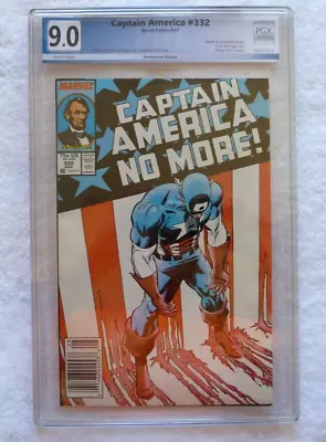 Buy Captain America Issue #332 9.0 VF/NM With Original 1986 Promotional Poster • 27.71£
