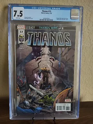 Buy Thanos #13 - Marvel 2018 CGC 7.5  - 1st Cosmic Ghost Rider & King Thanos • 98.83£