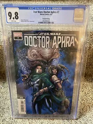 Buy Star Wars Doctor Aphra #7  CGC 9.8 Near Mint/Mint White Pages Marvel Comics 2021 • 31.60£