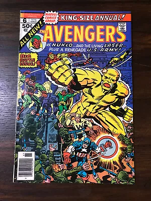 Buy The Avengers - King Sized Annual #6 Vf Marvel Comics 1976 • 16.06£