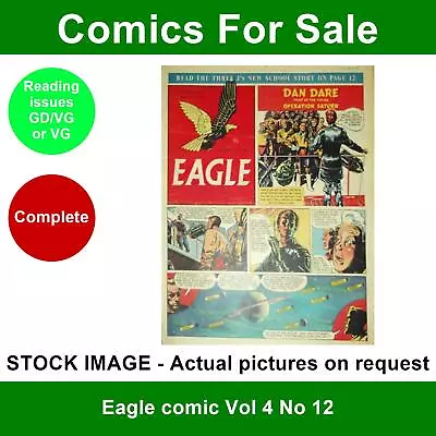 Buy Eagle Comic Vol 4 No 12 - GD/VG To VG - 26 June 1953 • 4.99£