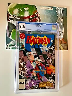 Buy Batman #475 (3/92) CGC 9.6 WP- 1st Appearance Of Renee Montoya • 47.51£