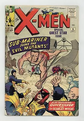 Buy Uncanny X-Men #6 GD+ 2.5 1964 • 187.89£