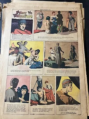 Buy Prince Valiant Sunday By Hal Foster From 9/10/61 Rare Full Page 22x14 • 8.75£