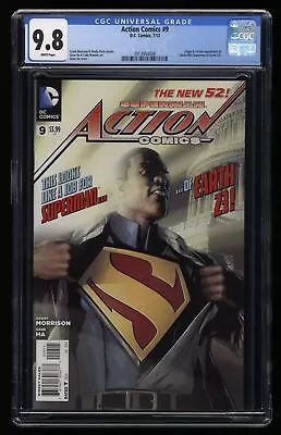 Buy Action Comics (2011) #9 CGC NM/M 9.8 White Pages 1st Full Calvin Ellis! • 71.58£