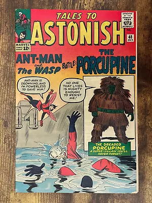 Buy Tales To Astonish #48 - GORGEOUS HIGHER GRADE - 1st App Porcupine - Wasp • 18.88£
