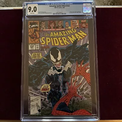 Buy Amazing Spider-Man #332 - CGC 9.4 - White Pages - Marvel Comics 1990 • 71.60£