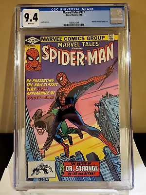 Buy Marvel Tales #137 CGC 9.4 NM WP 1st Reprint Of Amazing Fantasy #15 - Spider-Man • 71.12£