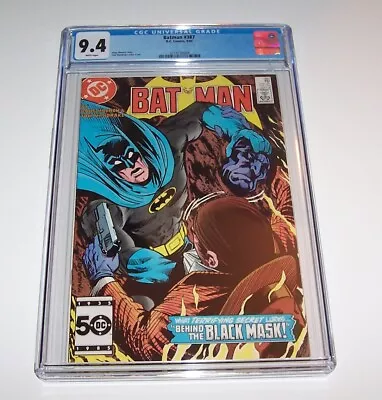 Buy Batman #387 - DC 1985 Copper Age Issue - CGC NM 9.4 - 2nd Appearance Black Mask • 59.38£