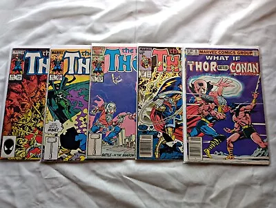 Buy The Mighty Thor Lot #344,354, 372,382,386, What If #39 Low/Mid Grades TVA Conan • 21.35£