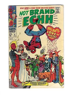Buy NOT BRAND ECHH #6 1967 Marvel Comic W/ SPIDER-MAN & INHUMANS Good/VG 2.0 To 2.5 • 6.37£