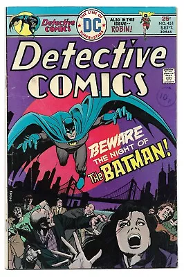 Buy Detective Comics #451 : F :  The Batman's Burden  : Robin • 8.25£