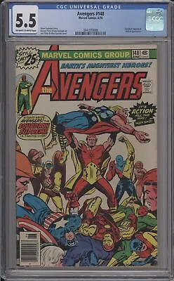 Buy Avengers #148 - Cgc 5.5 - Squardon Supreme - Hellcat - Thor • 54.54£