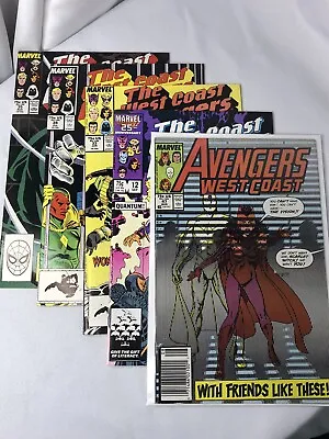 Buy The West Coast Avengers 5 Comic Book Lot WANDAVISION # 12 47 33-35 Marvel • 20£
