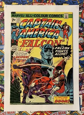 Buy Captain America #177 - Sept 1974 - Lucifer Appearance! - Fn+ (6.5) Pence Copy! • 8.99£