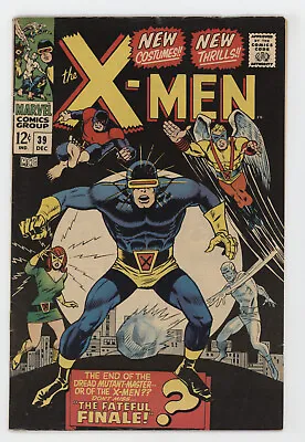 Buy Uncanny X-Men 39 Marvel 1967 FN Cyclops Origin Banshee George Tuska • 158.60£