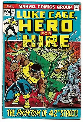 Buy LUKE CAGE Hero For Hire  (1972 Series) #4 Fine Minus (5.5) • 9.99£