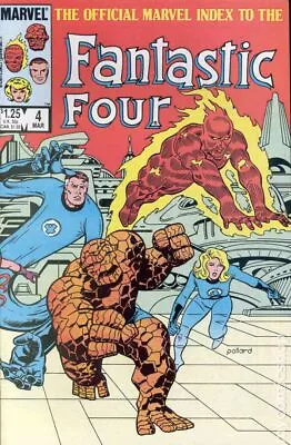 Buy Official Marvel Index To The Fantastic Four #4 VF 1986 Stock Image • 2.40£