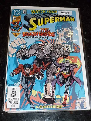 Buy SUPERMAN Comic - 2nd Series - No 58 - Date 08/1991 - DC Comics • 4.99£