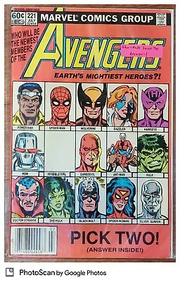 Buy Avengers #221, Marvel; She-Hulk Joins Avengers And Hawkeye Rejoins • 22.51£