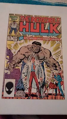 Buy Incredible Hulk #324 Oct - Return Of GREY HULK - Original Print Run Comic • 8£