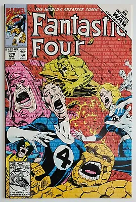 Buy Fantastic Four #370 NM-  1st Series  INFINITY WAR TIE-IN!!   HIGH GRADE COPY!! • 4.45£