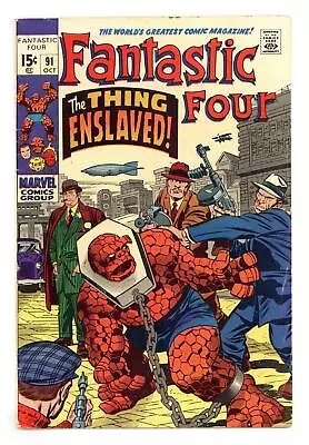 Buy Fantastic Four #91 VG 4.0 1969 Low Grade • 8.66£