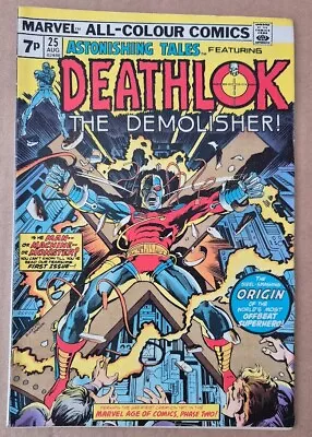 Buy Astonishing Tales Issue 25, 1st Deathlok + George Perez Art, Marvel Comics, 1974 • 110£