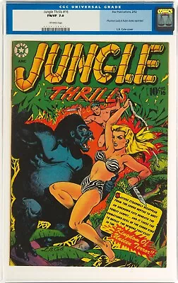 Buy Jungle Thrills 16 CGC 7.0 LB Cole HEADLIGHTS 1952 Star 1-Shot GGA Gorilla POP VF • 756.18£