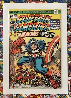 Buy Captain America #193 - Jan 1976 - Return Of Jack Kirby! - Vfn- (7.5) Pence Copy! • 24.99£