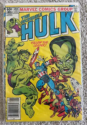 Buy Incredible Hulk #284 June 1983 Marvel Comics Avengers Leader Captain America Vtg • 10.39£